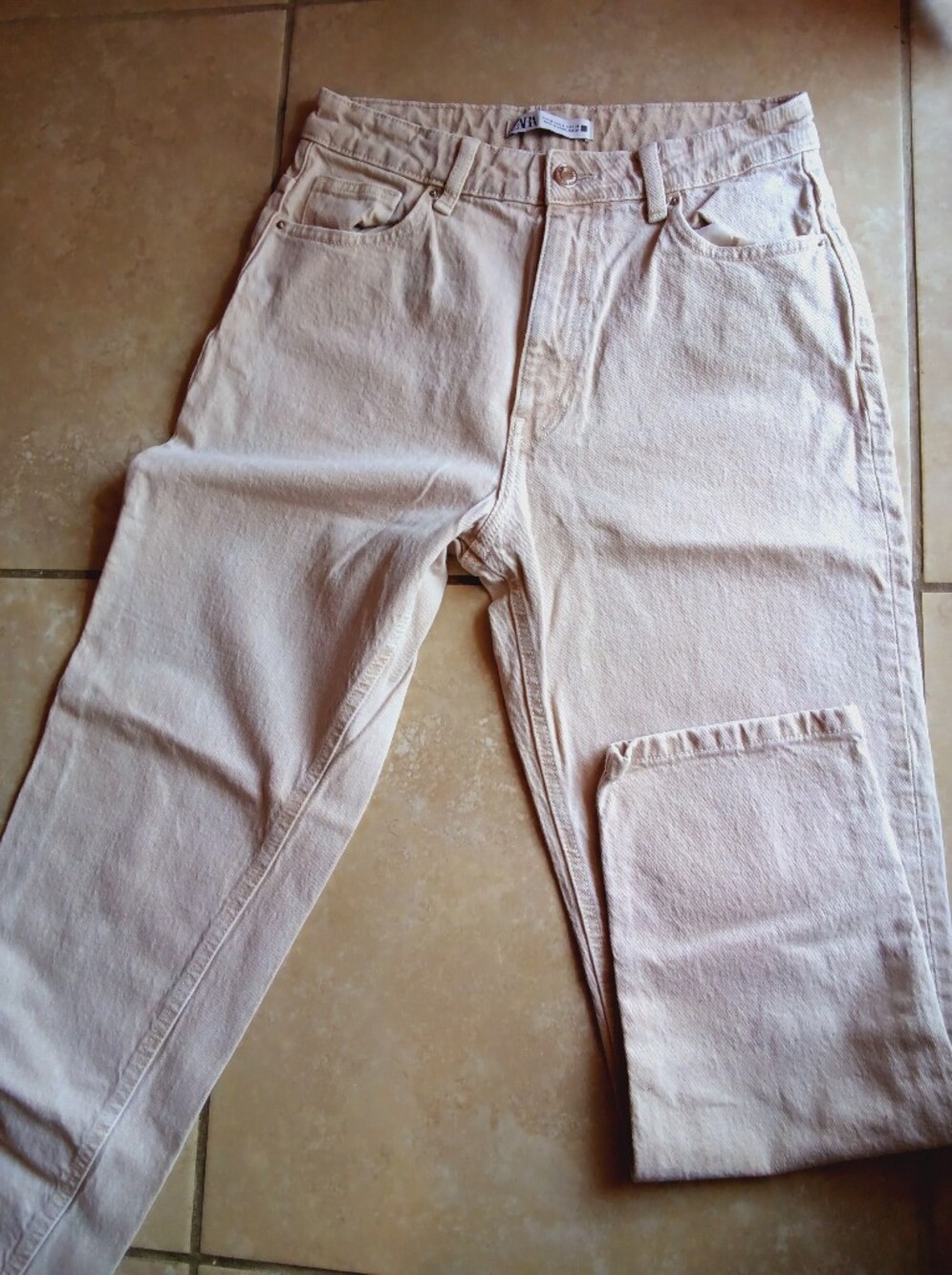 ZARA Women's Jeans Size 6 High Rise Straight Leg Khali